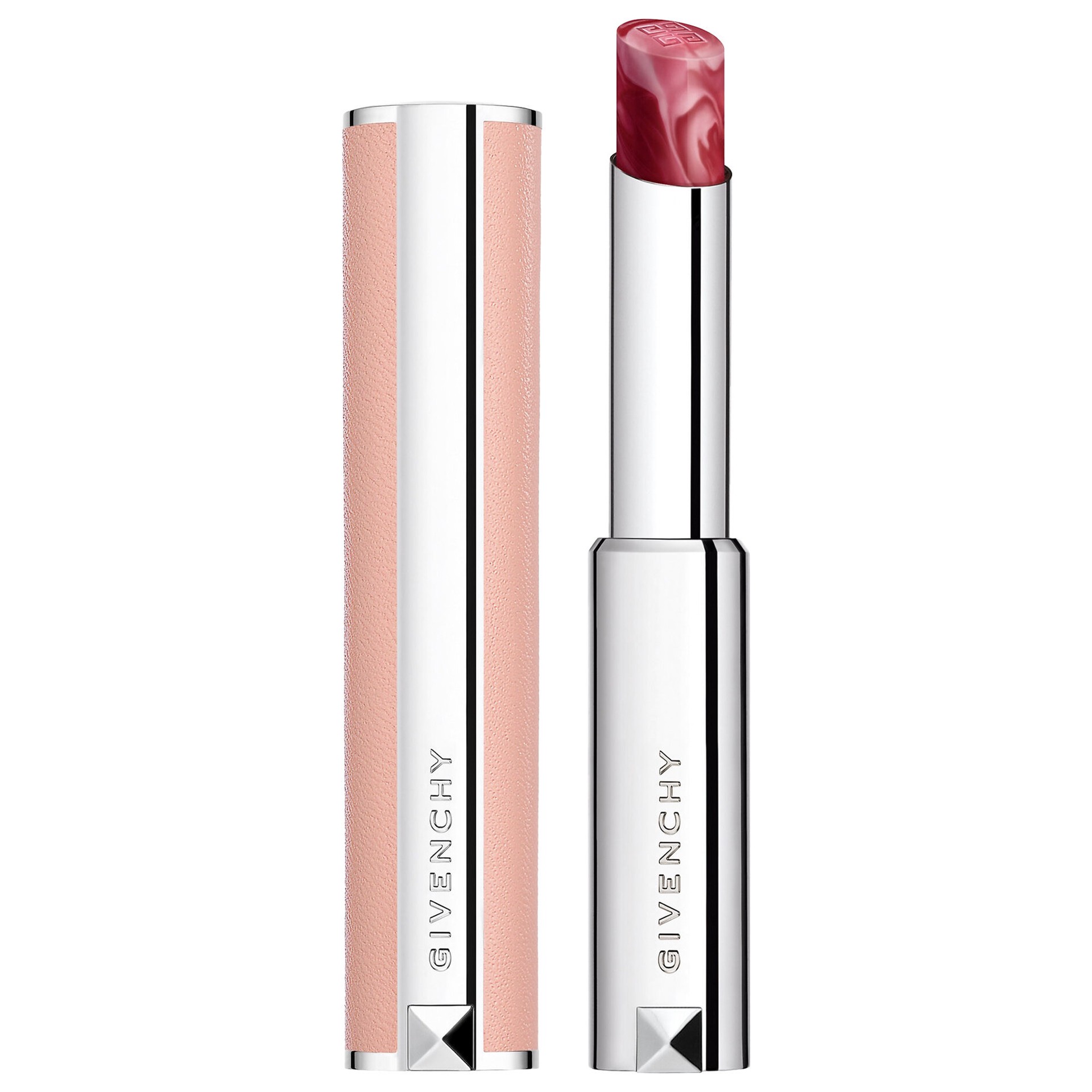 slide 1 of 7, Givenchy Rose Perfecto Lip Balm 24H Hydration 037 Rouge Grainé, 0.09 oz/ 2.8 gram