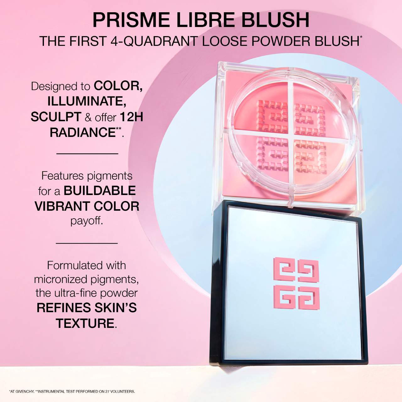 slide 4 of 6, Givenchy Prisme Libre Loose Powder Blush 12H Radiance 1 - Mousseline Lilas, 1 ct