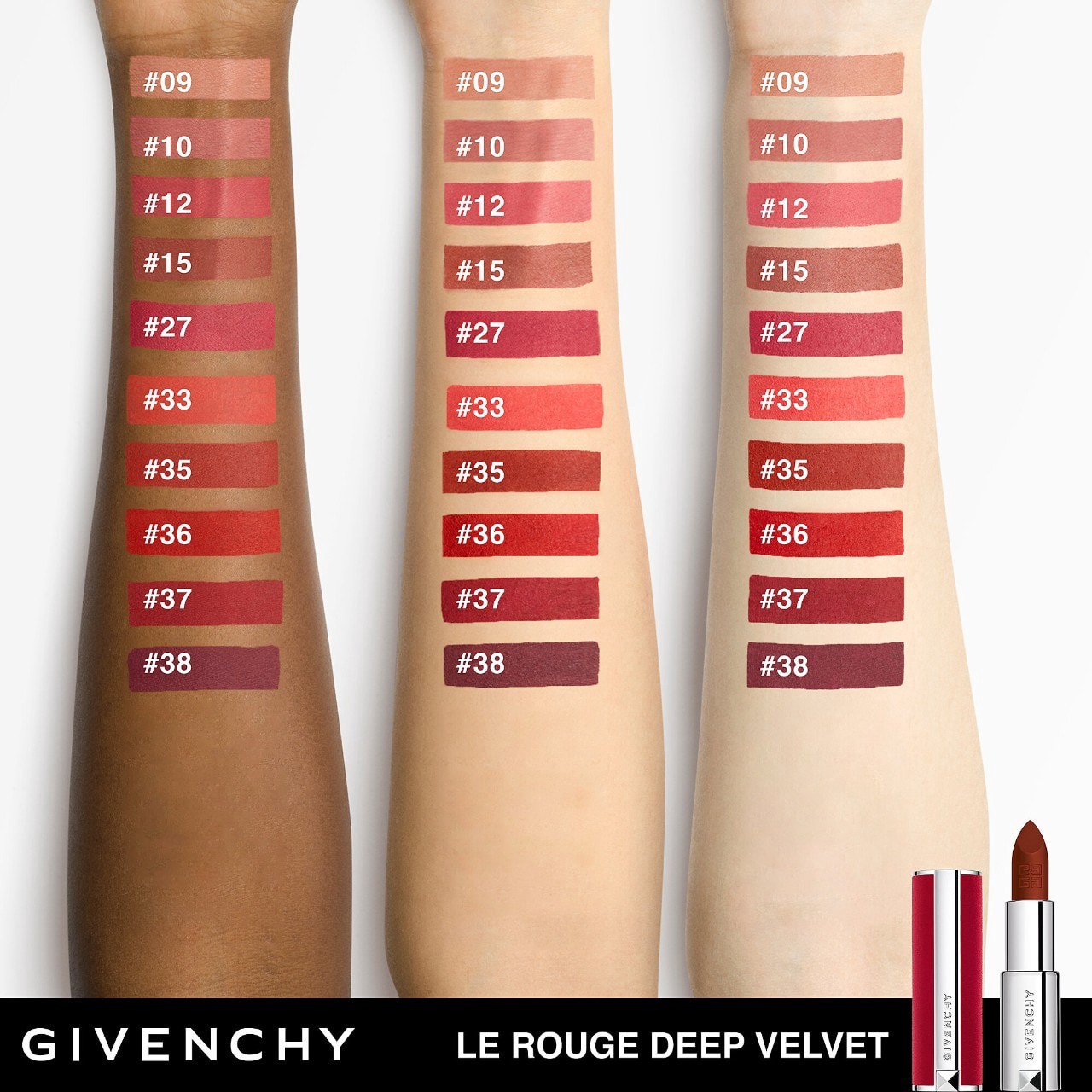 slide 2 of 5, Givenchy Le Rouge Deep Velvet Matte Lipstick 15 Nude Ambré​, 0.12 oz / 3.4 gram