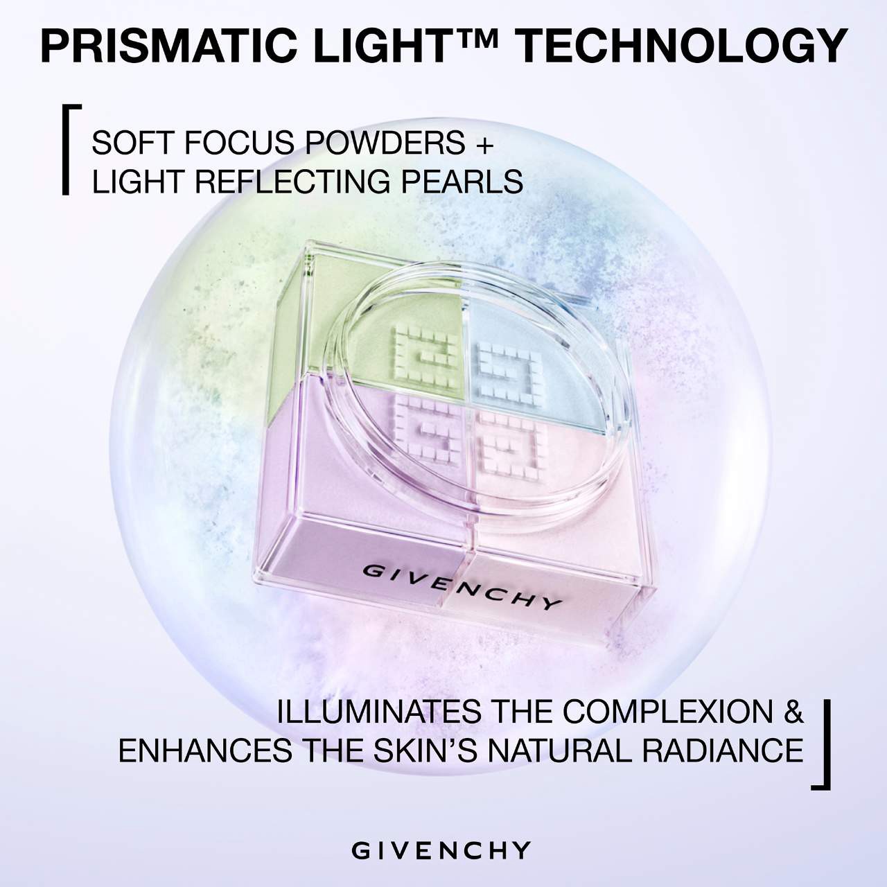 slide 6 of 9, Givenchy Prisme Libre Illuminating & Color Correcting Loose Powder 02 Satin Blanc, 0.4 oz / 10 gram
