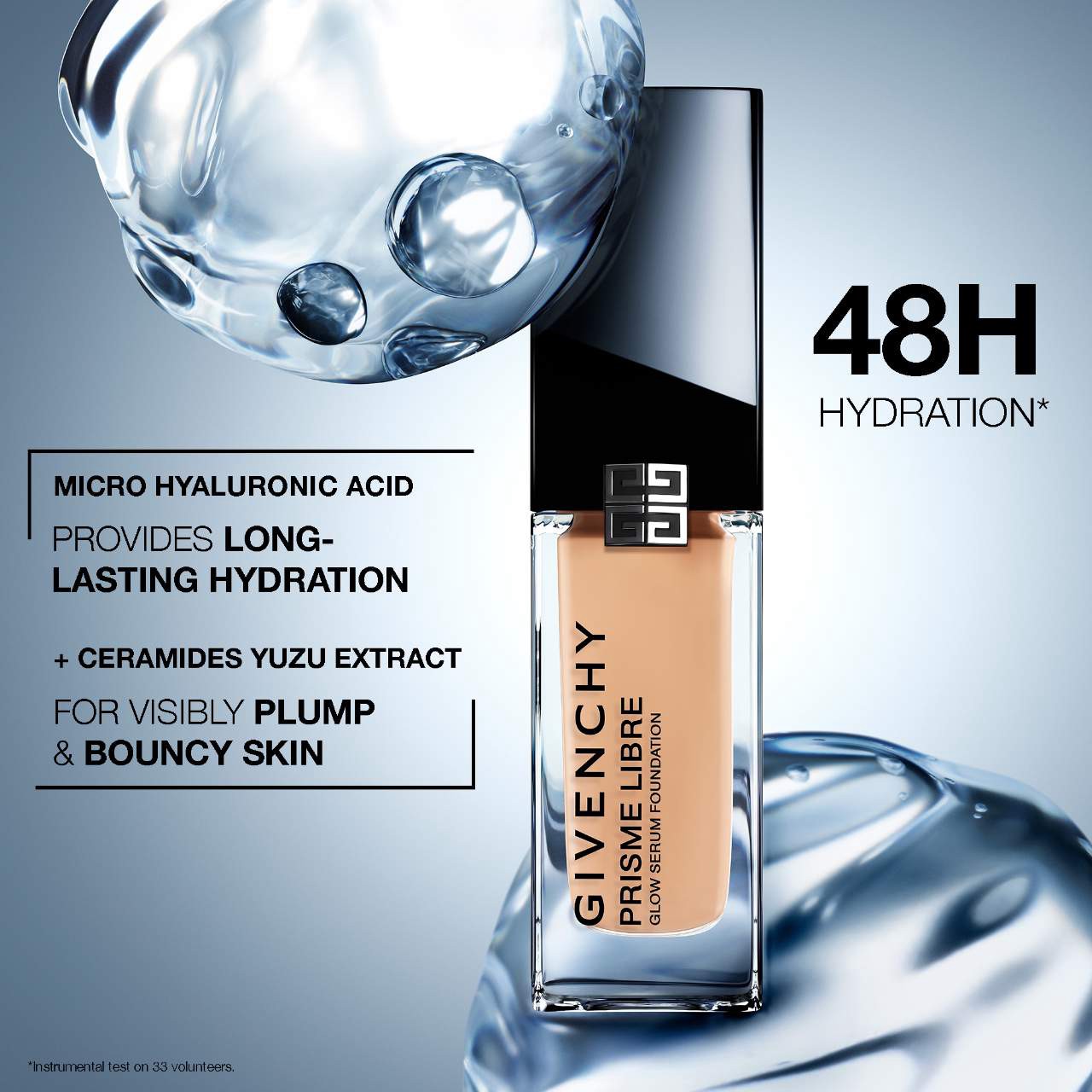 slide 4 of 10, Givenchy Prisme Libre Glow Serum Blurring Foundation with Natural Finish 0.5C, 1 oz / 30 ml