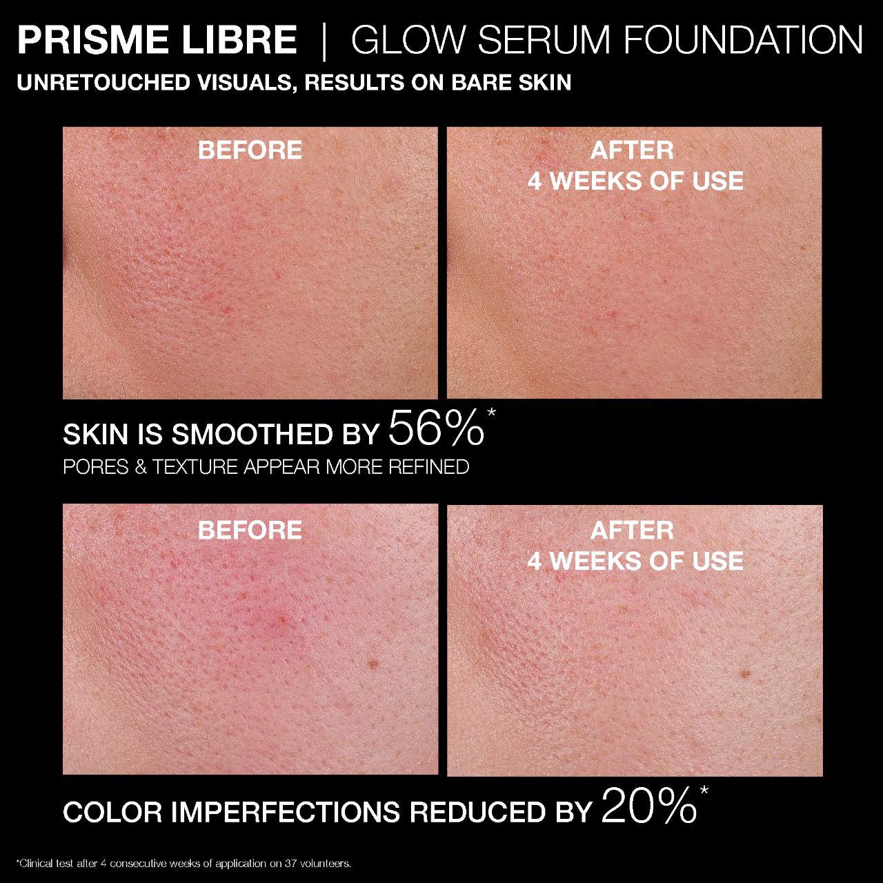 slide 5 of 10, Givenchy Prisme Libre Glow Serum Blurring Foundation with Natural Finish 0.5C, 1 oz / 30 ml