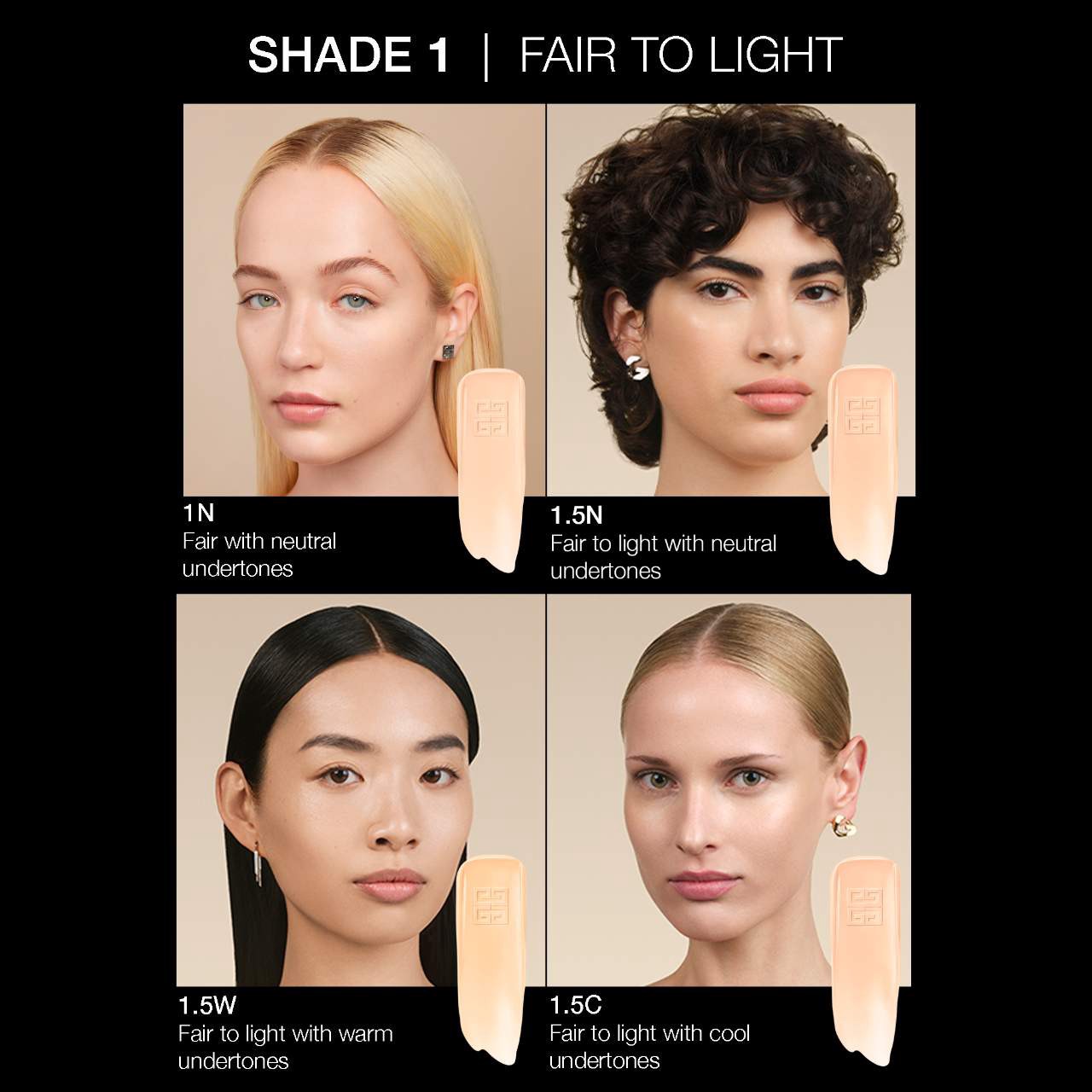 slide 8 of 10, Givenchy Prisme Libre Glow Serum Blurring Foundation with Natural Finish 1.5C, 1 oz / 30 ml