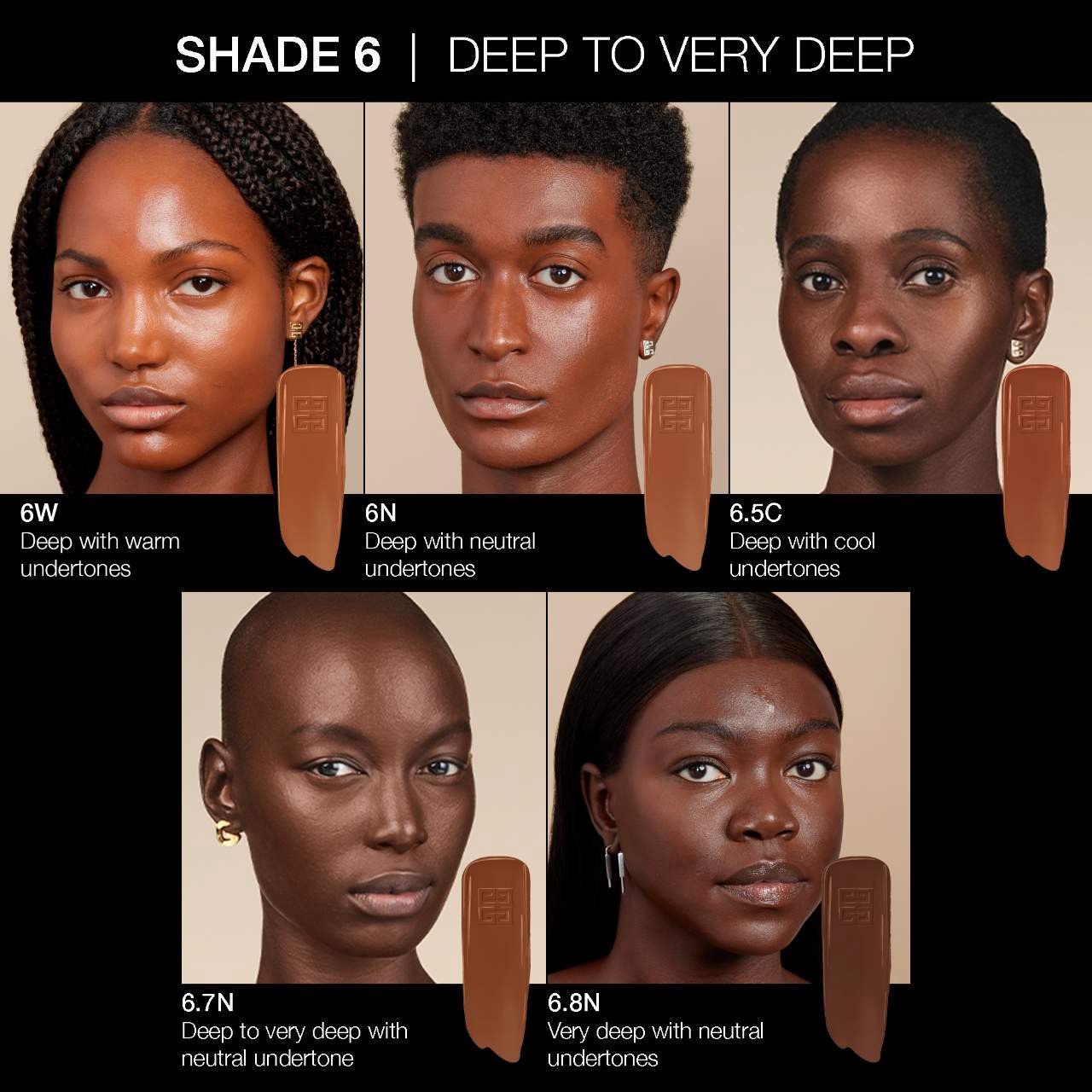 slide 8 of 10, Givenchy Prisme Libre Glow Serum Blurring Foundation with Natural Finish 6.5C, 1 oz / 30 ml