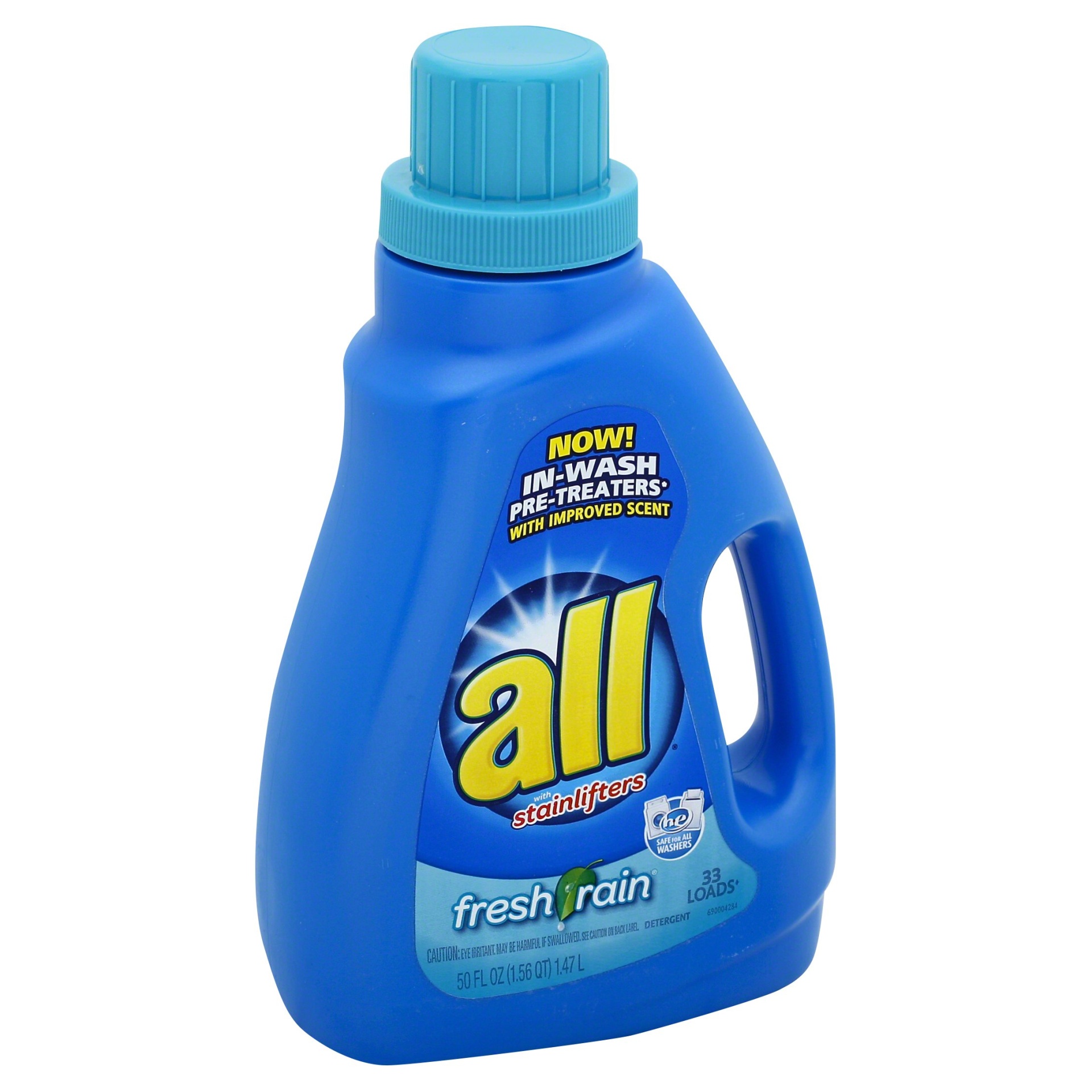 slide 1 of 1, All Fresh Rain With Stainlifters Laundry Detergent, 50 fl oz
