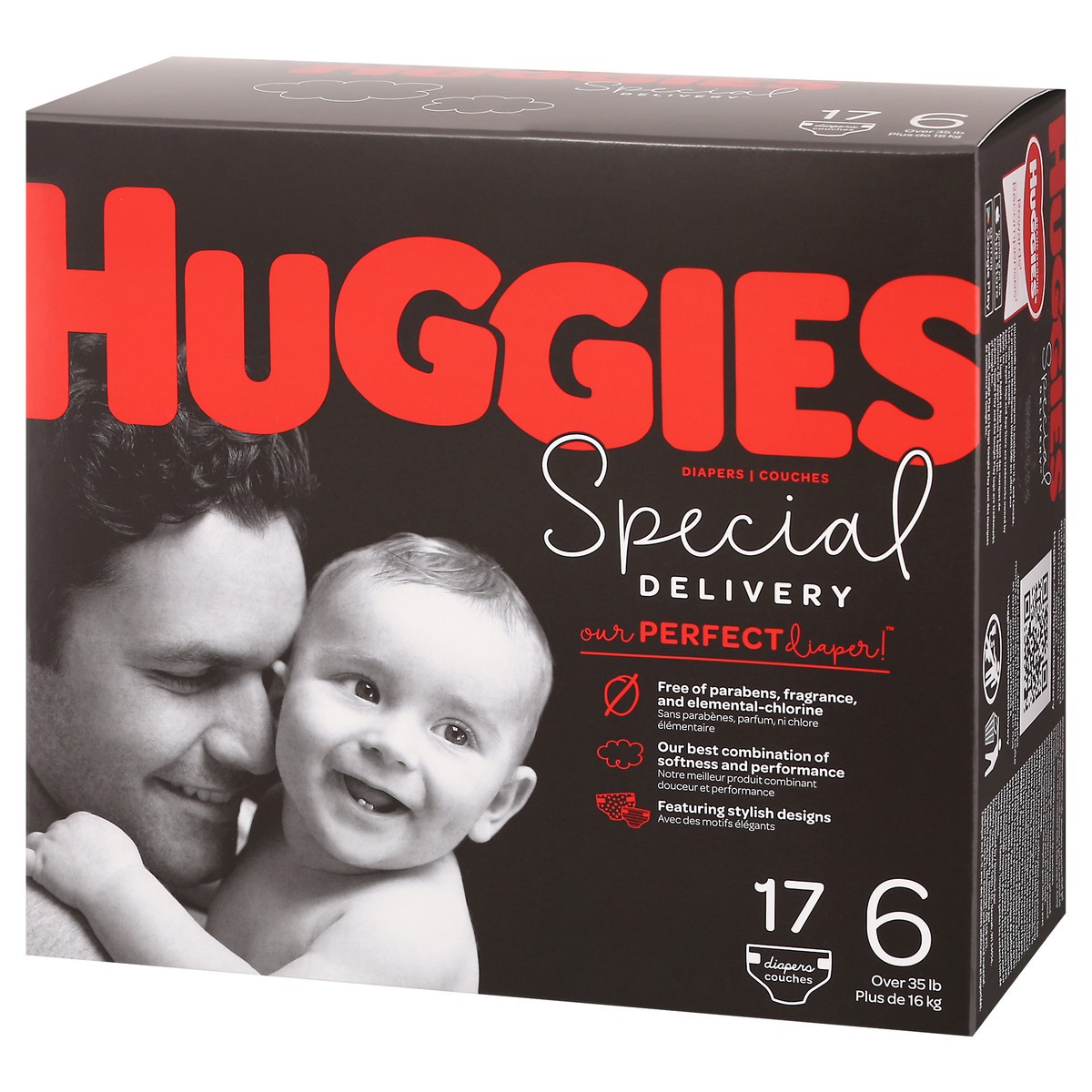 slide 5 of 10, Huggies Special Delivery 6 (Over 35 lb) Diapers 17 ea, 17 ct