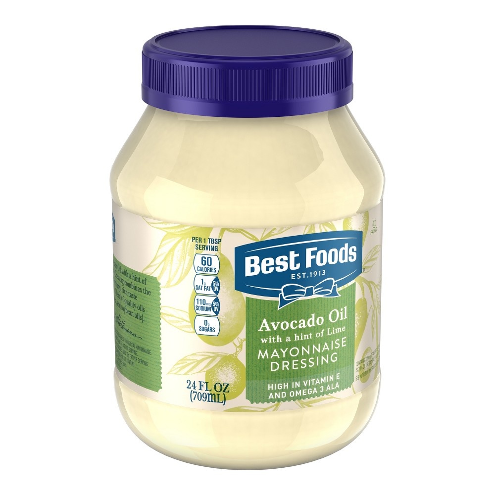 slide 2 of 4, Best Foods Avocado + Lime Mayonnaise Dressing, 24 fl oz