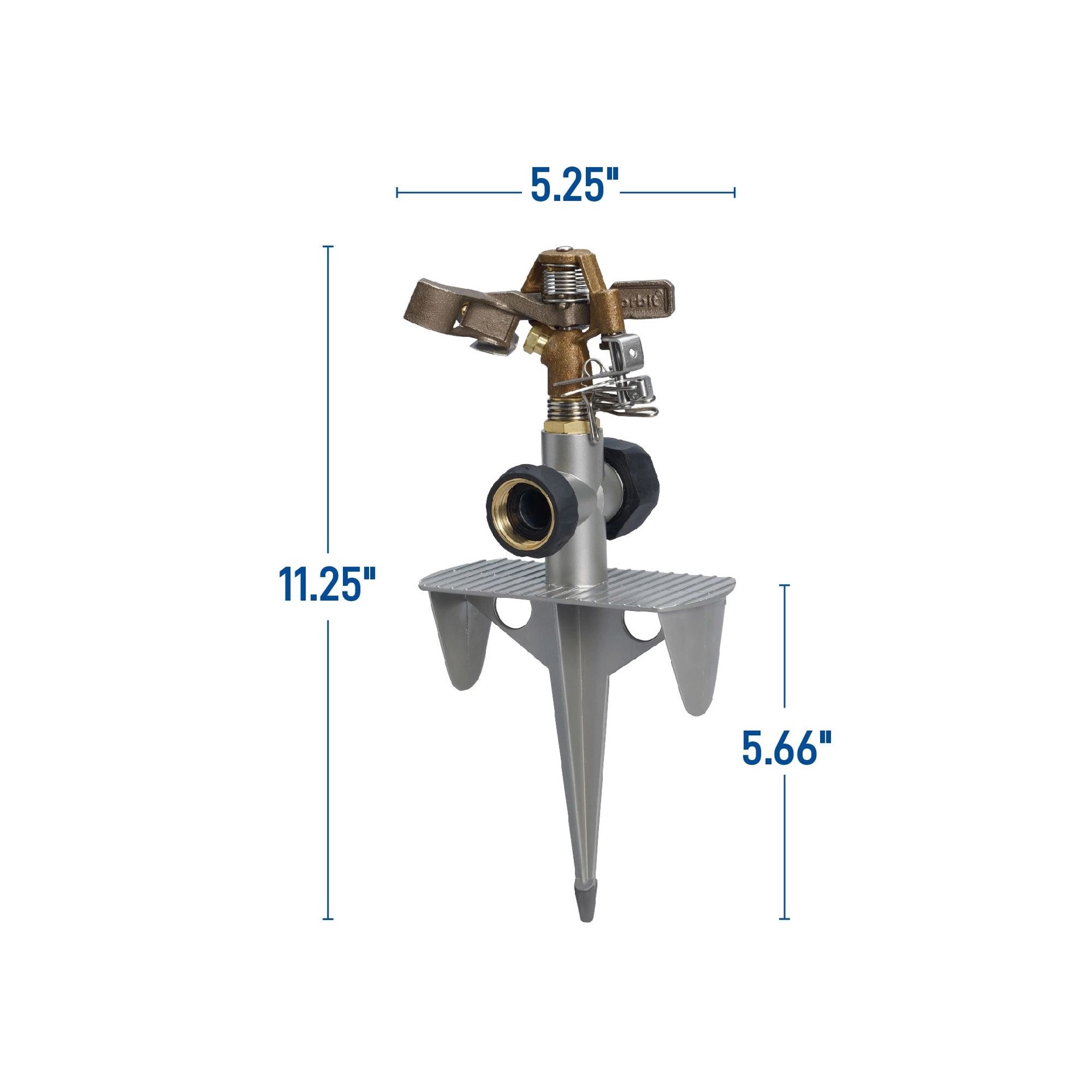 slide 2 of 6, Orbit 6200-sq ft Impulse Spike Lawn Sprinkler, 1 ct