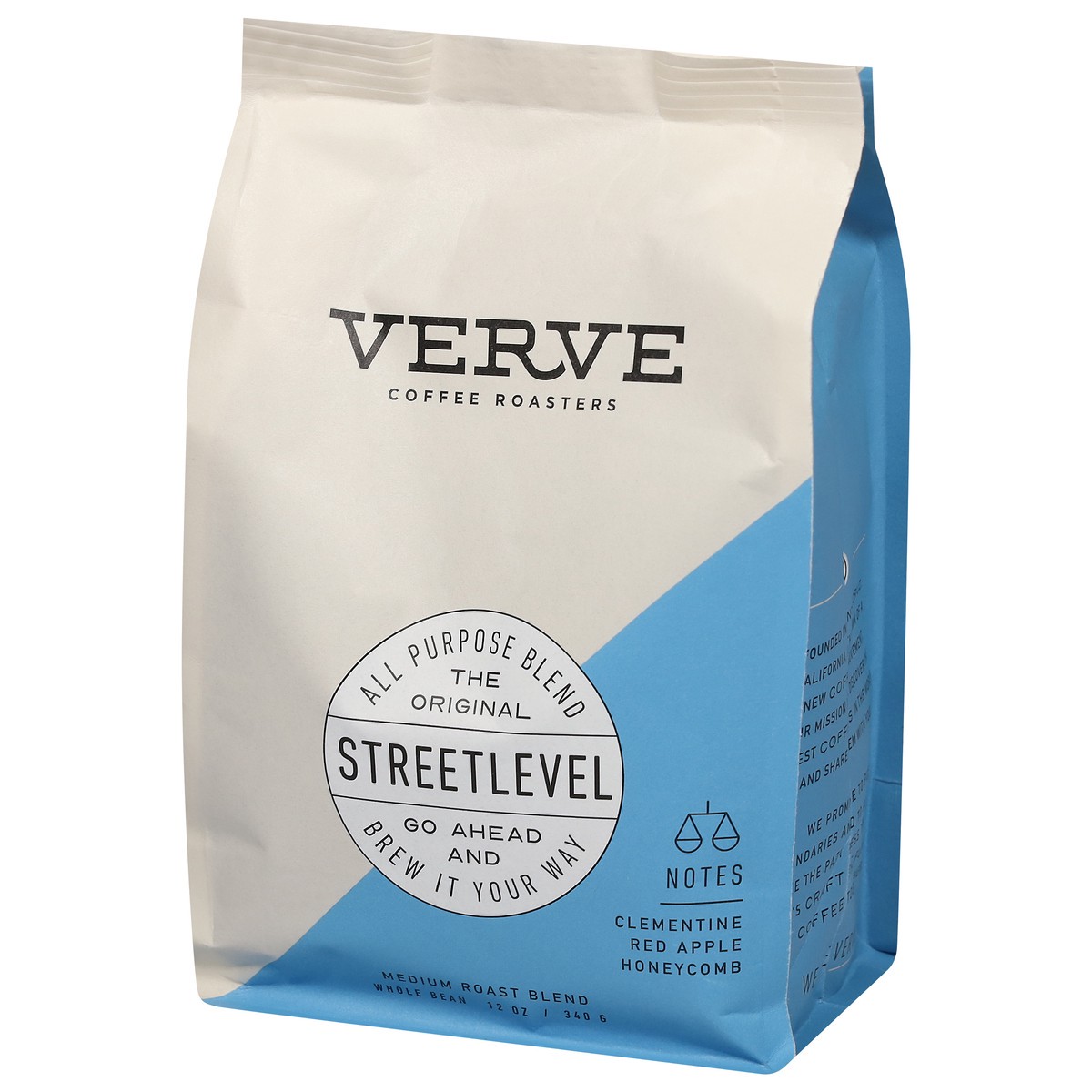 slide 10 of 10, Verve Coffee Roasters Whole Bean Medium Roast Blend Streetlevel Coffee - 12 oz, 12 oz