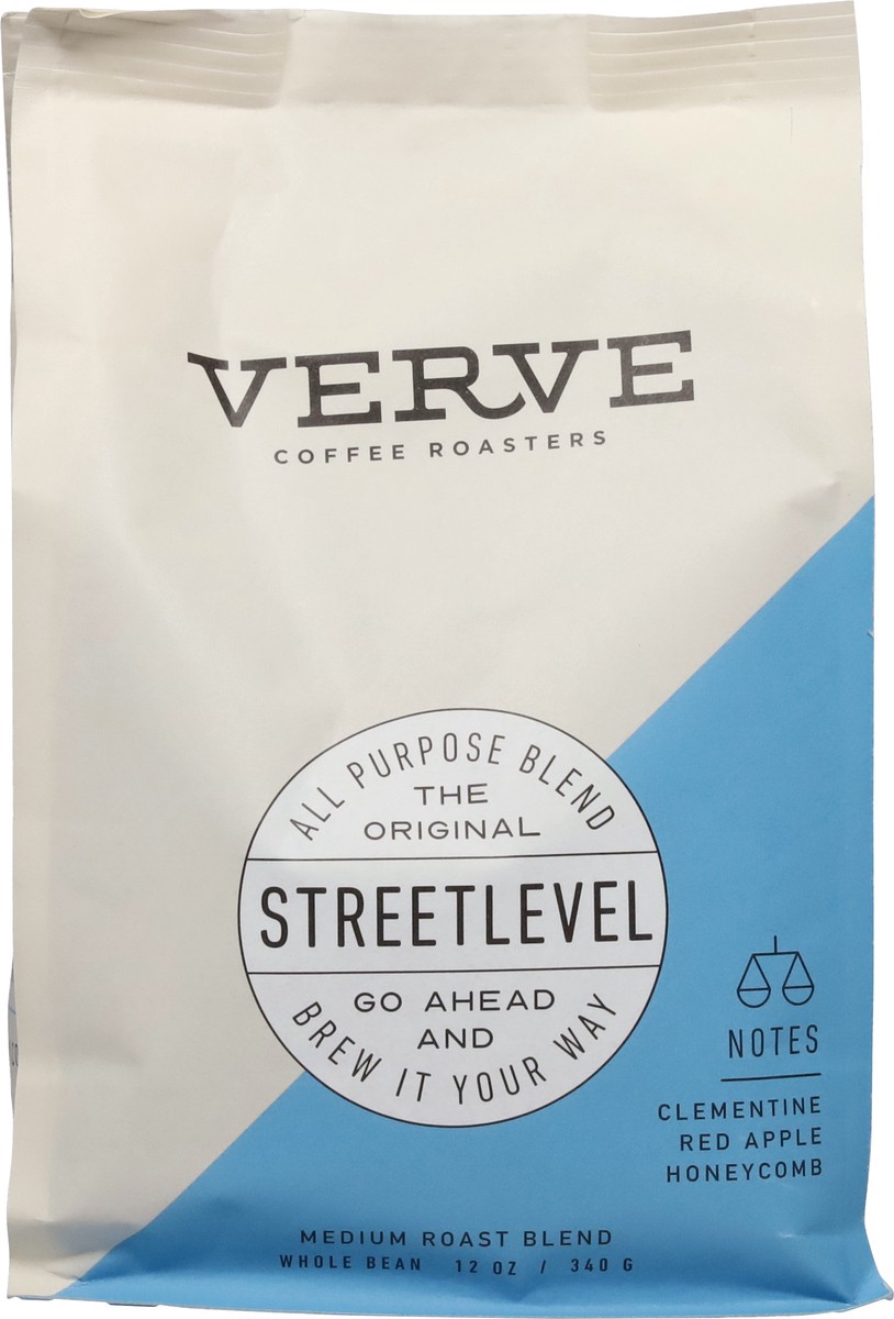 slide 8 of 10, Verve Coffee Roasters Whole Bean Medium Roast Blend Streetlevel Coffee - 12 oz, 12 oz