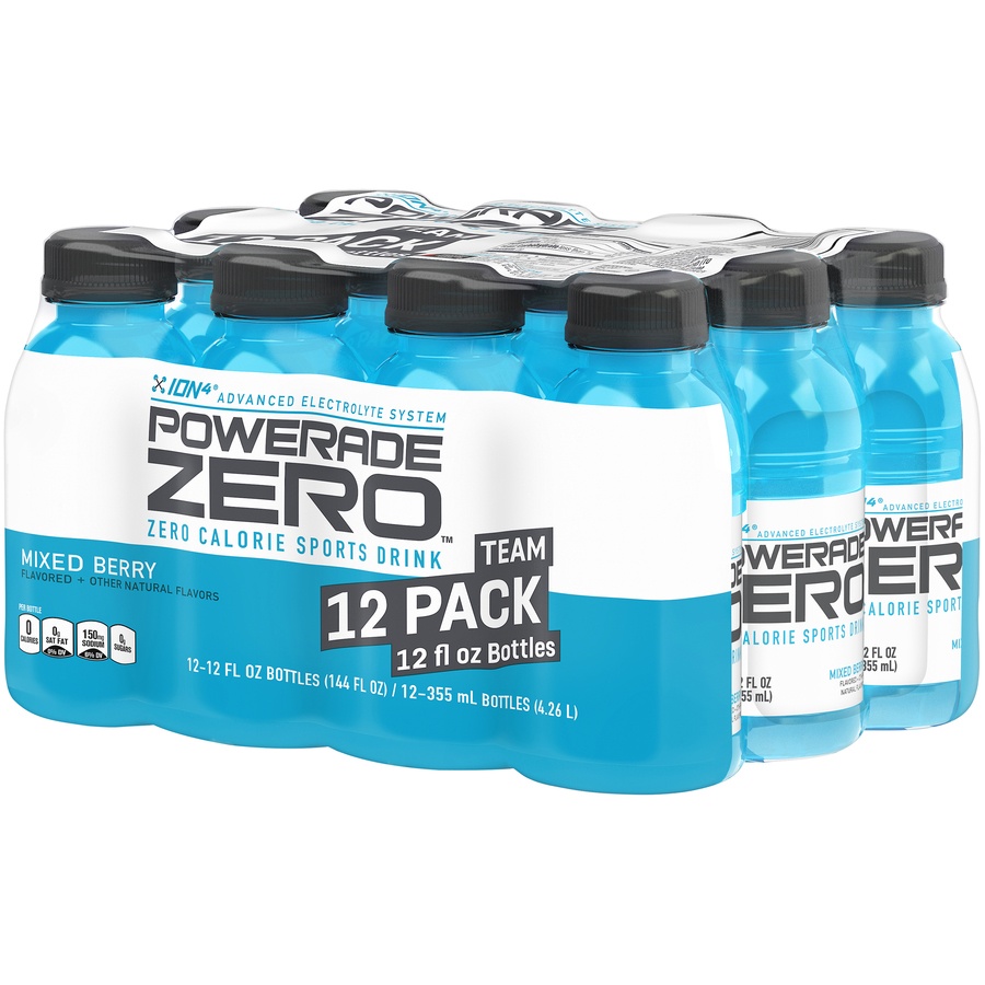 Powerade Zero Mixed Berry Sports Drink 12 oz Shipt