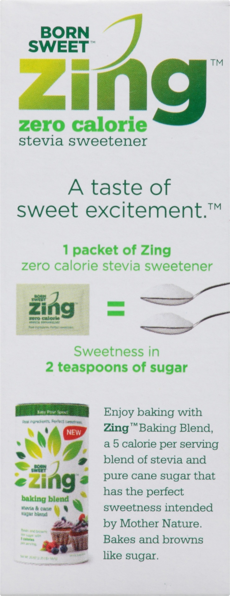 slide 7 of 8, Zing Zero Calories Stevia Sweetener, 40 ct