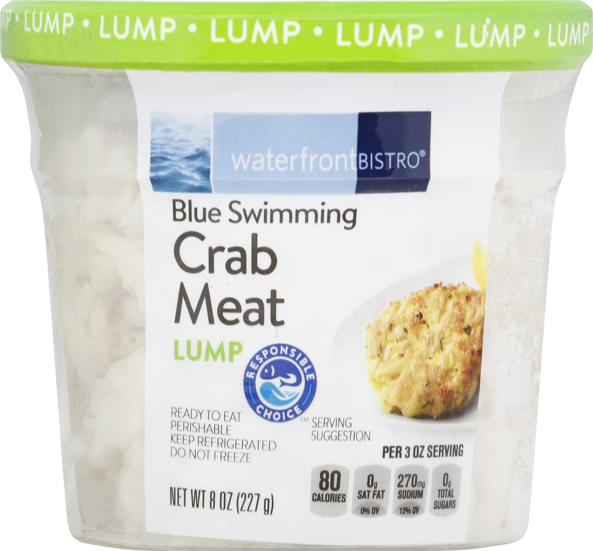 slide 1 of 12, Waterfront Bistro Crab Meat, Lump, 8 oz