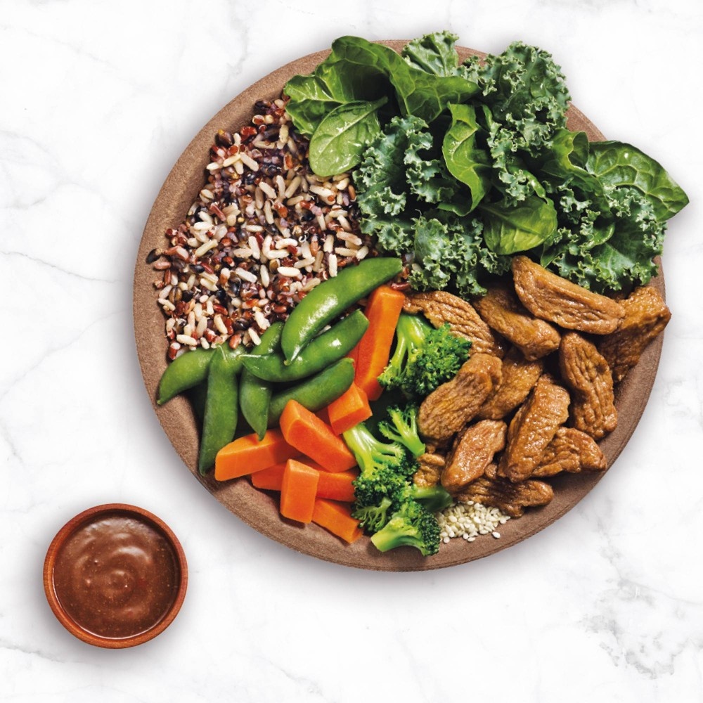 slide 2 of 5, Healthy Choice Power Bowls Gardein Beef And Vegetable Stir Fry, 9.25 oz