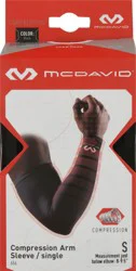 McDavid Small Black Single Compression Arm Sleeve, 1 ea