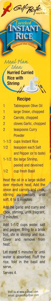 slide 7 of 10, Gulf Pacific Enriched Instant Rice 14 oz, 14 oz