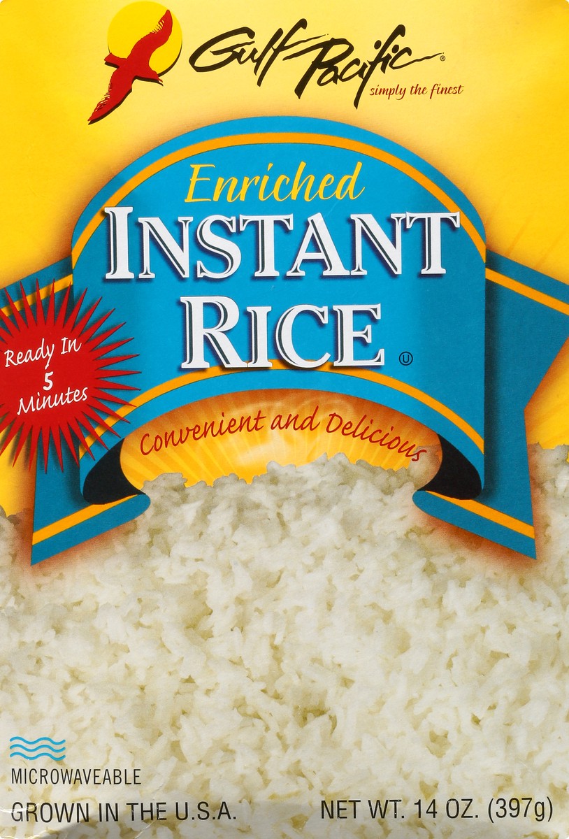 slide 9 of 10, Gulf Pacific Enriched Instant Rice 14 oz, 14 oz