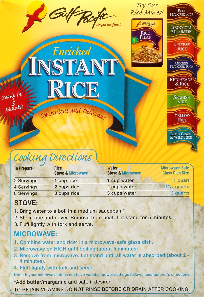 slide 10 of 10, Gulf Pacific Enriched Instant Rice 14 oz, 14 oz