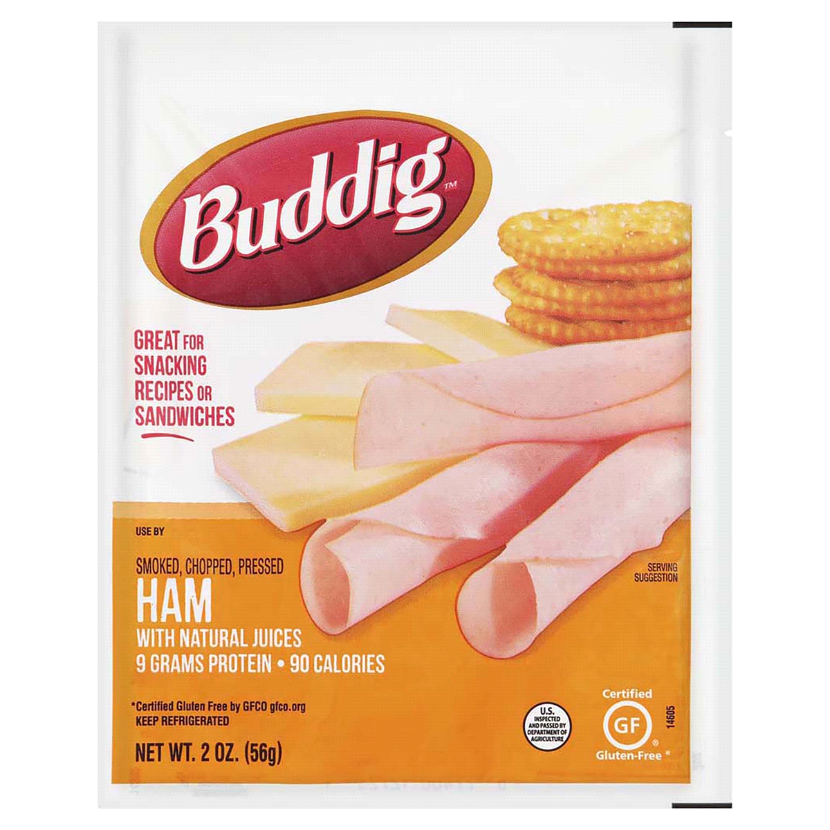 slide 1 of 6, Buddig Original Deli Thin Ham, 2 oz