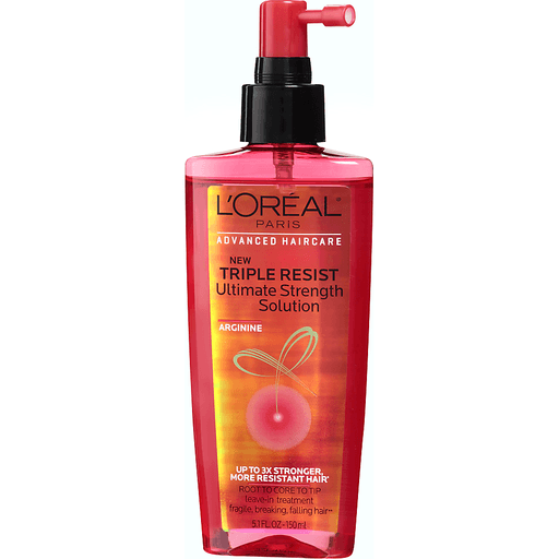 slide 1 of 1, L'Oréal Paris, Triple Resist Ultimate Strength Solution Pump, 5.1 fl oz