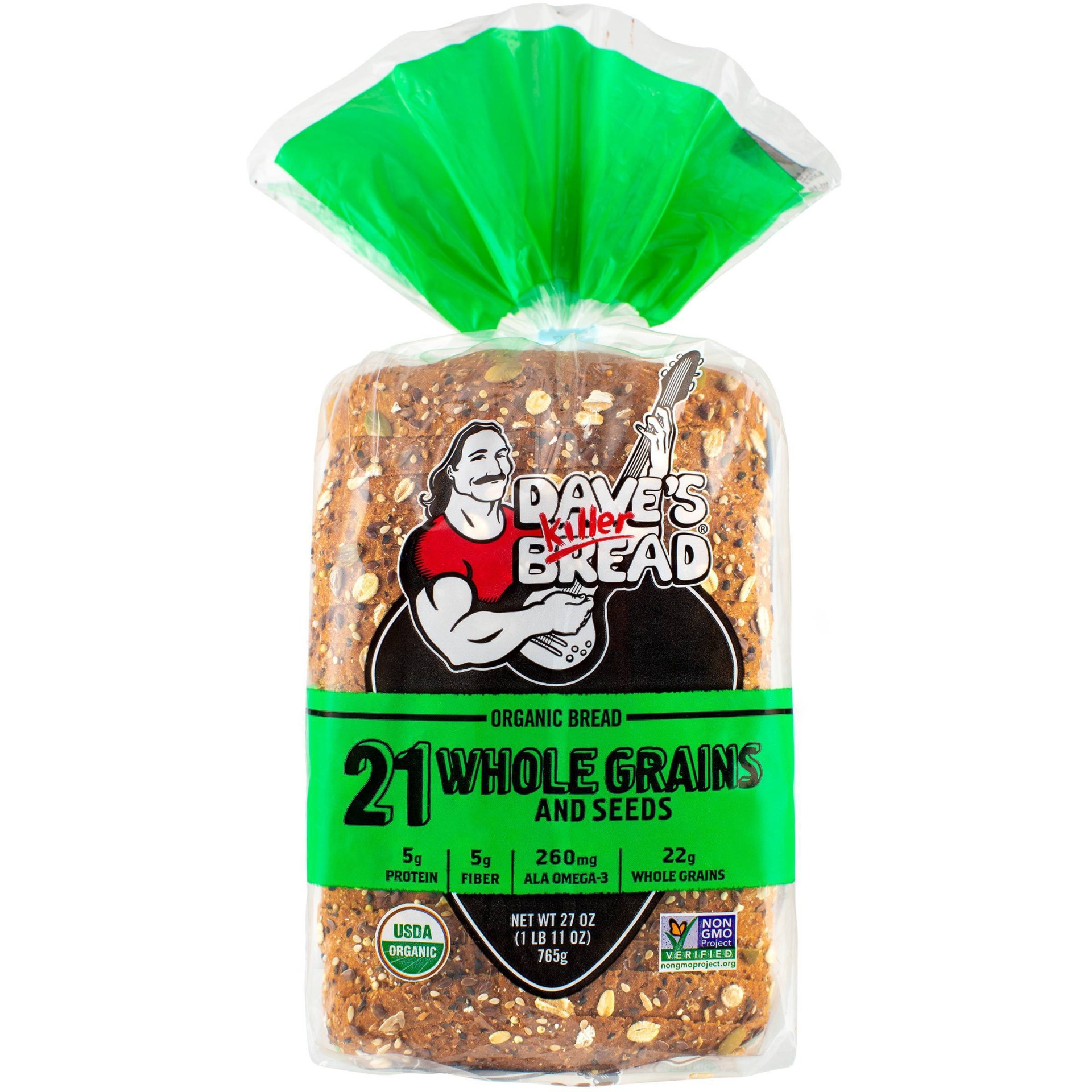 slide 1 of 8, Dave's Killer Bread Organic 21 Whole Grains and Seed Bread, 27 oz
