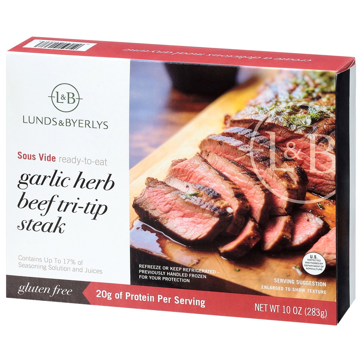 slide 4 of 4, Lunds & Byerlys Beef Tri-Tip Garlic Herb Steak 10 oz, 10 oz