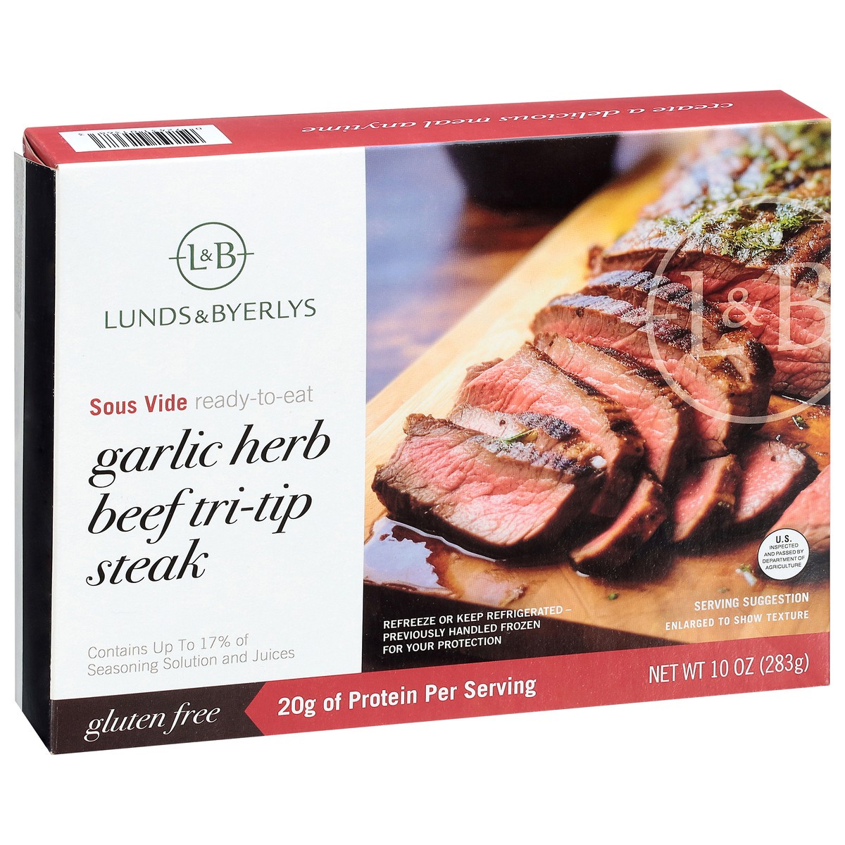 slide 3 of 4, Lunds & Byerlys Beef Tri-Tip Garlic Herb Steak 10 oz, 10 oz
