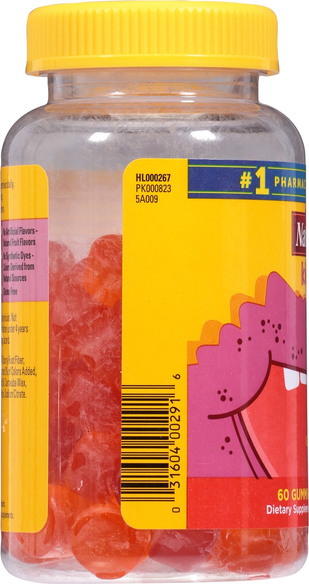 slide 7 of 9, Nature Made Kids First Fiber Gummies, Fiber Supplement for Digestive Health Support, 60 Gummies, 30 Day Supply, 60 ct