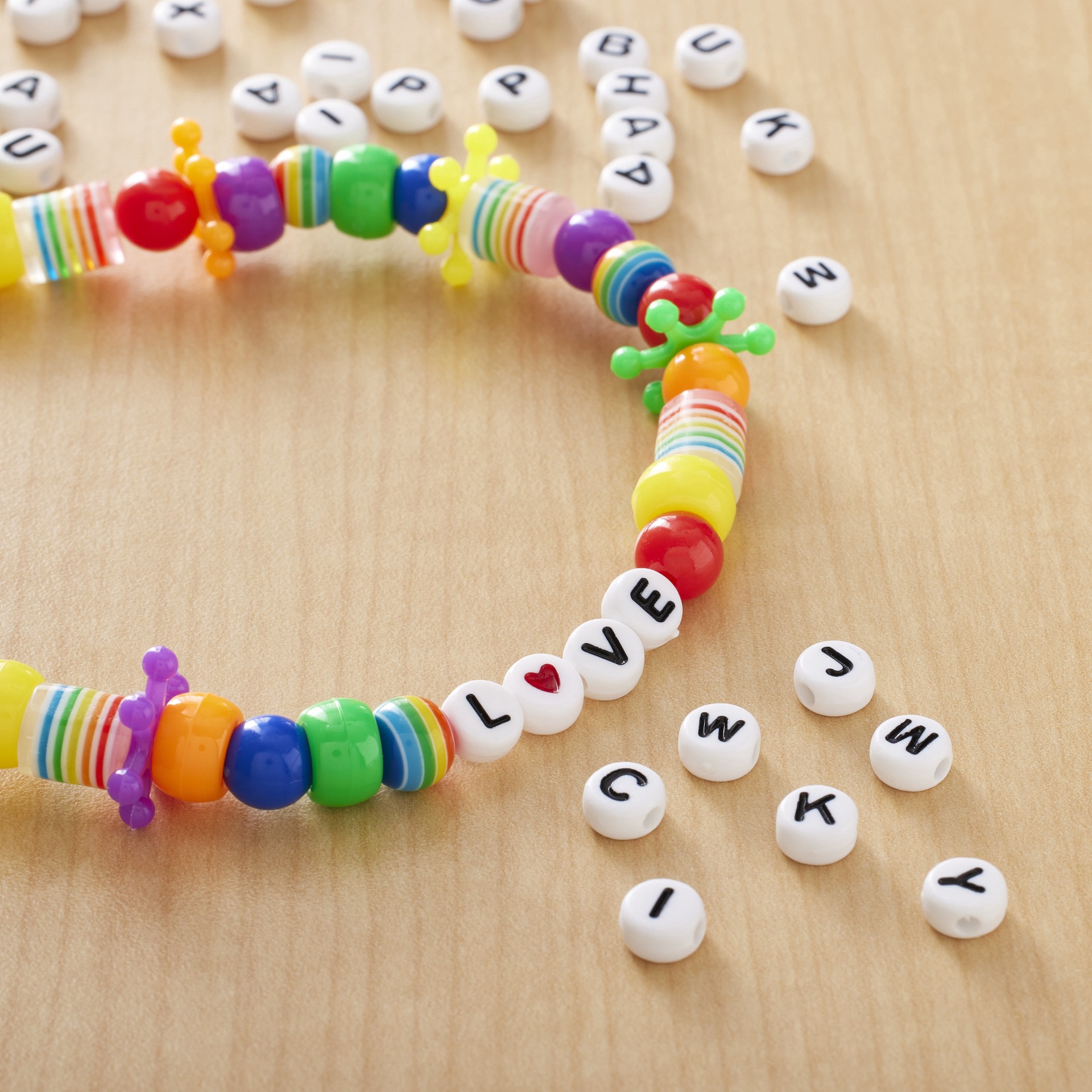 slide 3 of 4, White Round Alphabet Beads By Creatology, 0.3 in