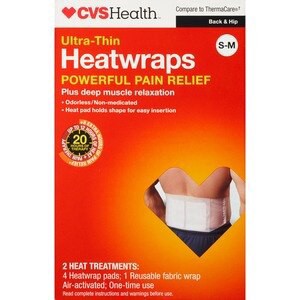 slide 1 of 1, CVS Health Back & Hip Heatwraps, Small/Medium, 2 Ct, 2 ct