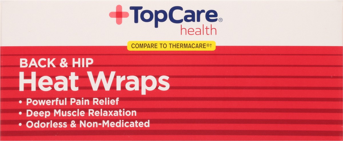 slide 5 of 9, TopCare Heat Wraps Back And Hip, 2 ct