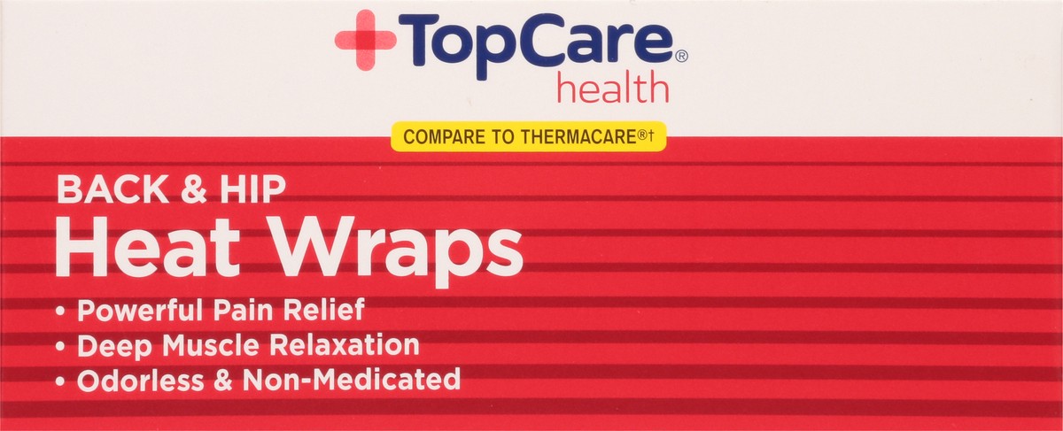 slide 7 of 9, TopCare Heat Wraps Back And Hip, 2 ct