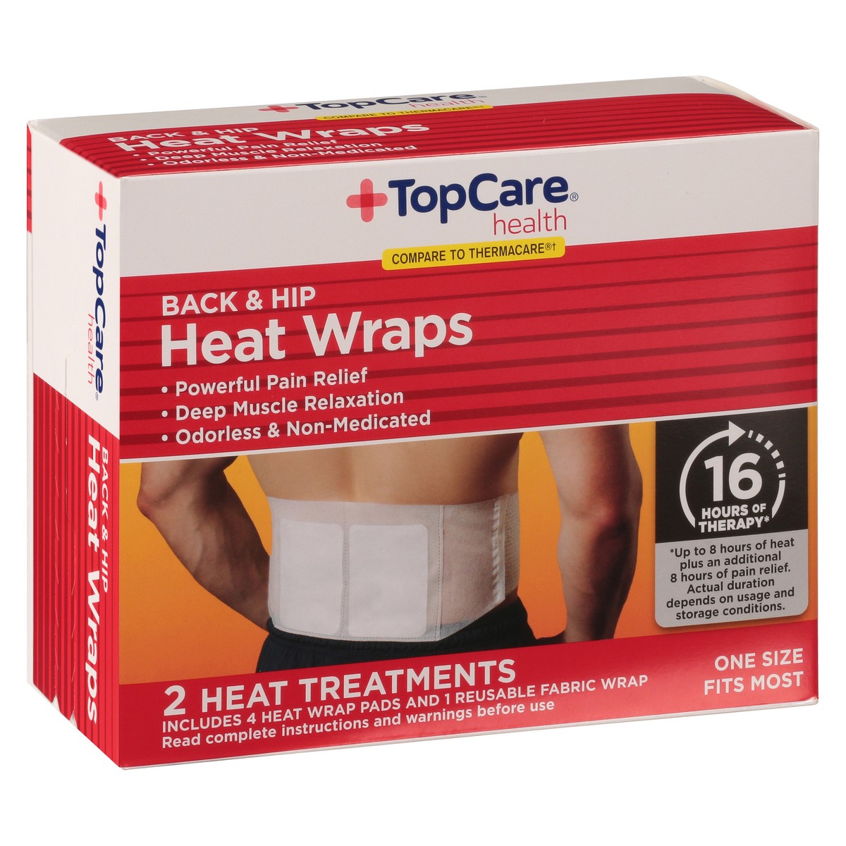 slide 9 of 9, TopCare Heat Wraps Back And Hip, 2 ct