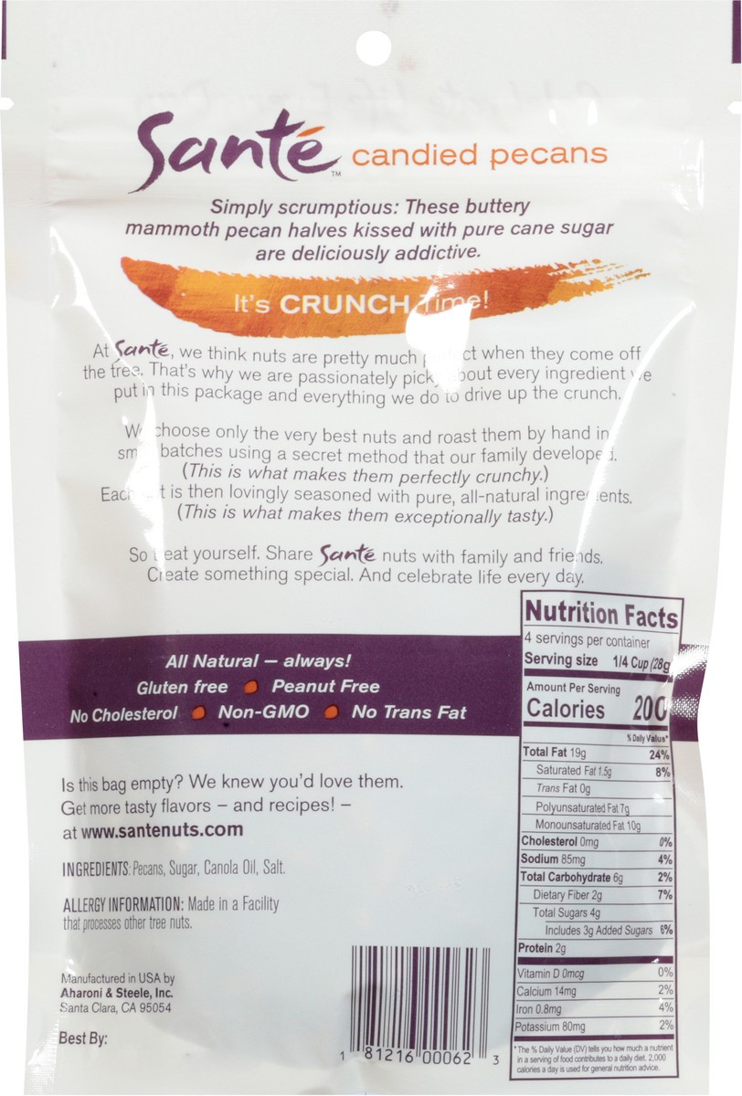 slide 2 of 12, Santé Candied Pecans 4 oz, 4 oz