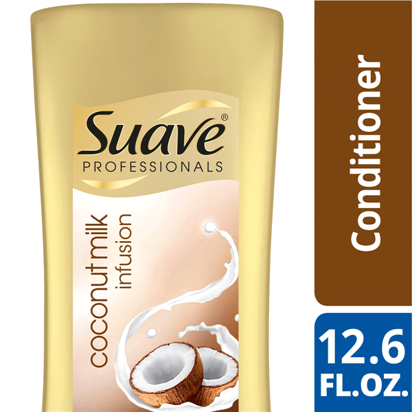 slide 1 of 1, Suave Professionals Coconut Milk Infusion Deep Moisture Conditioner, 12.6 fl oz