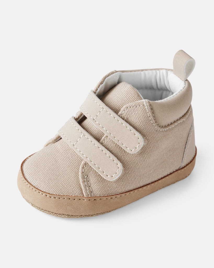 slide 6 of 6, Carter's Baby Boy High-Top Casual Sneakers - Beige Beige 0, 1 ct