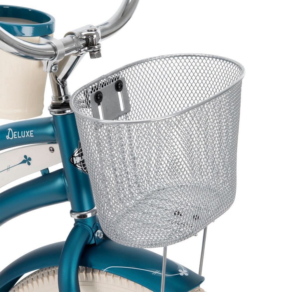 slide 4 of 4, Huffy Deluxe Ladies' Cruiser Bike - Matte Emerald, 26 in