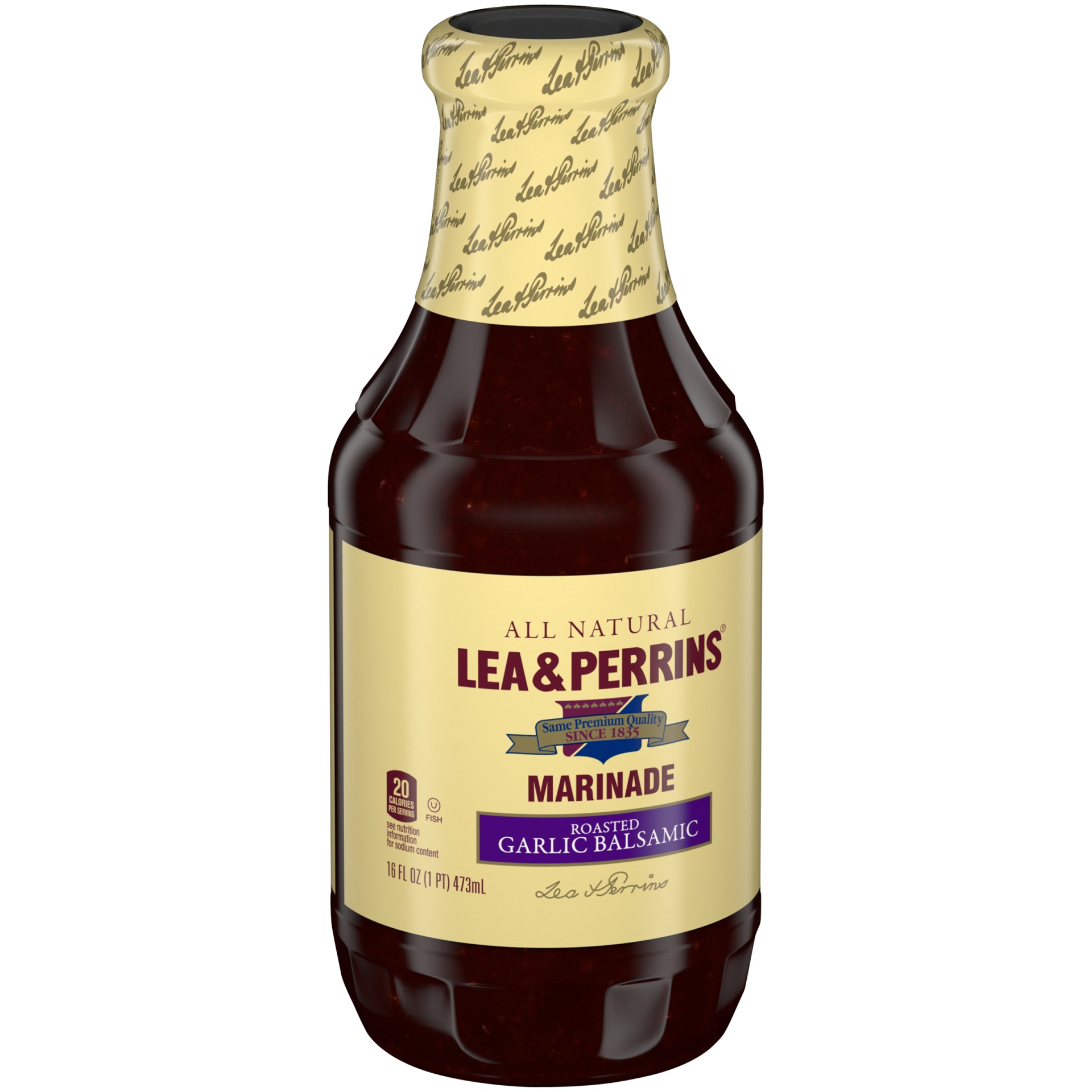 slide 3 of 7, Lea & Perrins Roasted Garlic & Balsamic Marinade, 16 fl oz