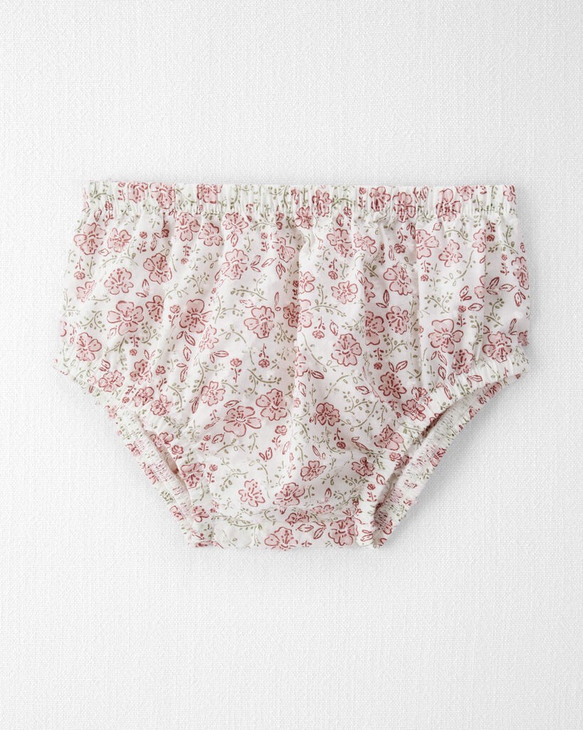 slide 4 of 5, Littleplanet Baby Girl Organic Cotton Dress in Prairie Blossom Print Prairie Blossom 3M, 1 ct