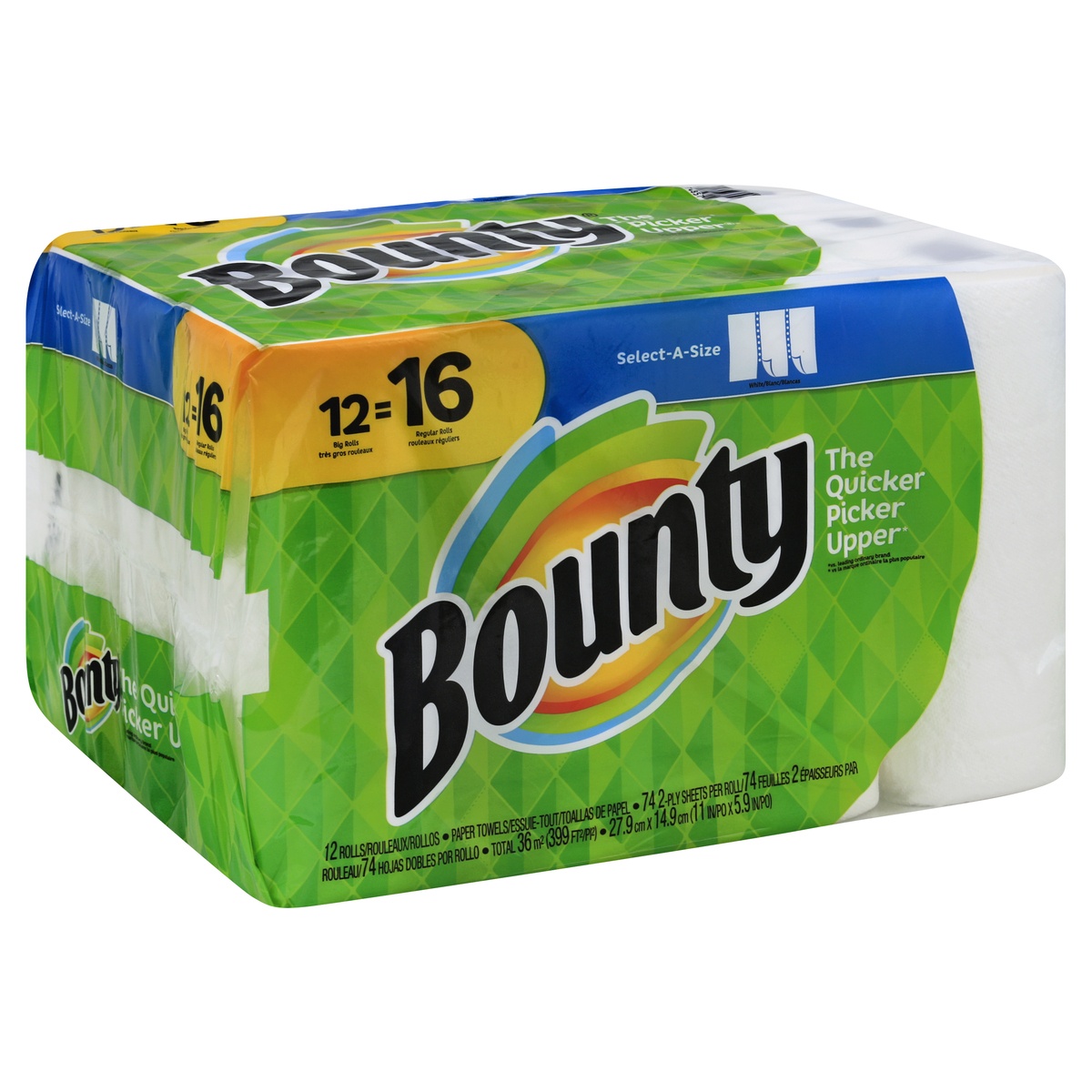 slide 1 of 2, Bounty Paper Towels 12 ea, 12 ct