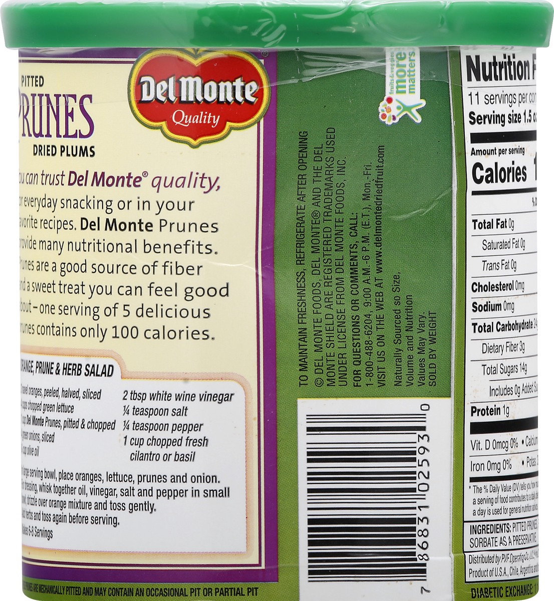 slide 5 of 9, Del Monte Prunes, Pitted, 16 oz