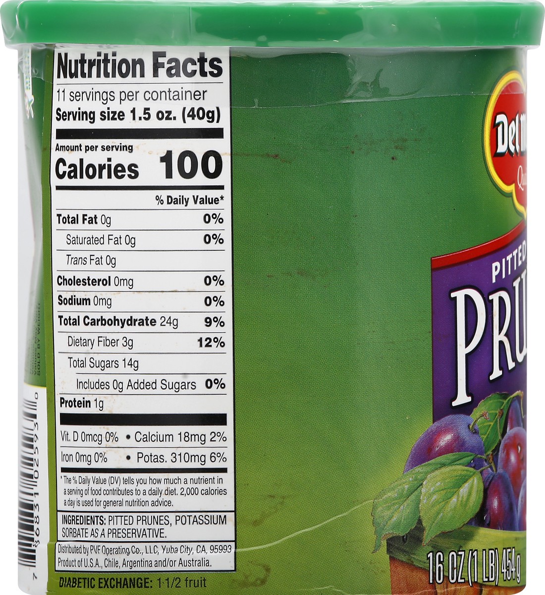 slide 6 of 9, Del Monte Prunes, Pitted, 16 oz