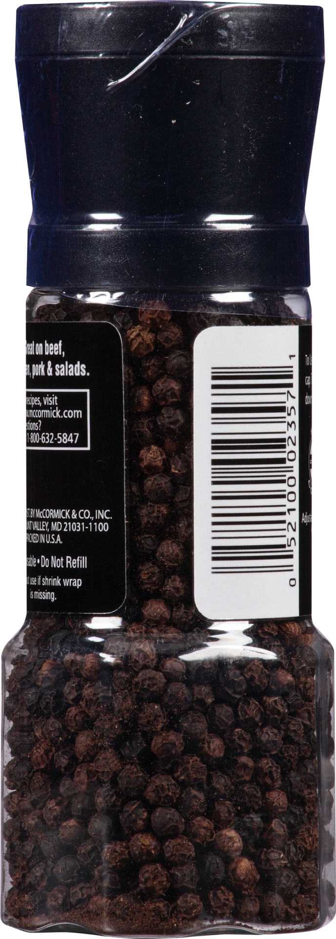 slide 4 of 4, Mccormick Black Peppercorn Grinder, 3.1 oz