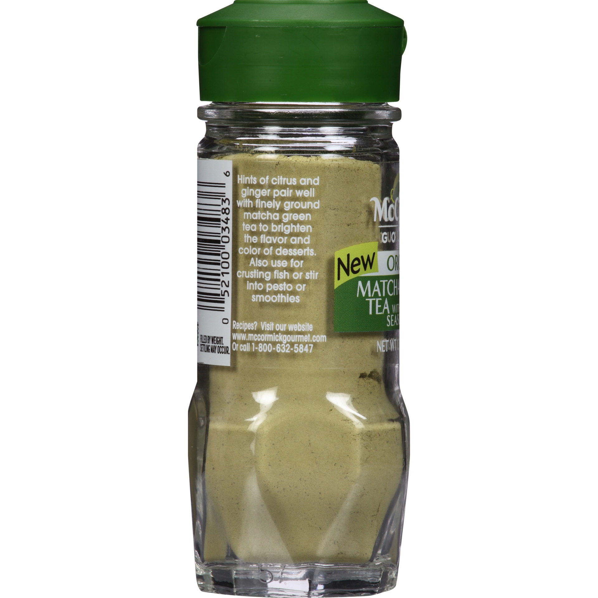 slide 2 of 2, McCormick Gourmet Organic Matcha Green Tea With Ginger Seasoning, 1.75 oz