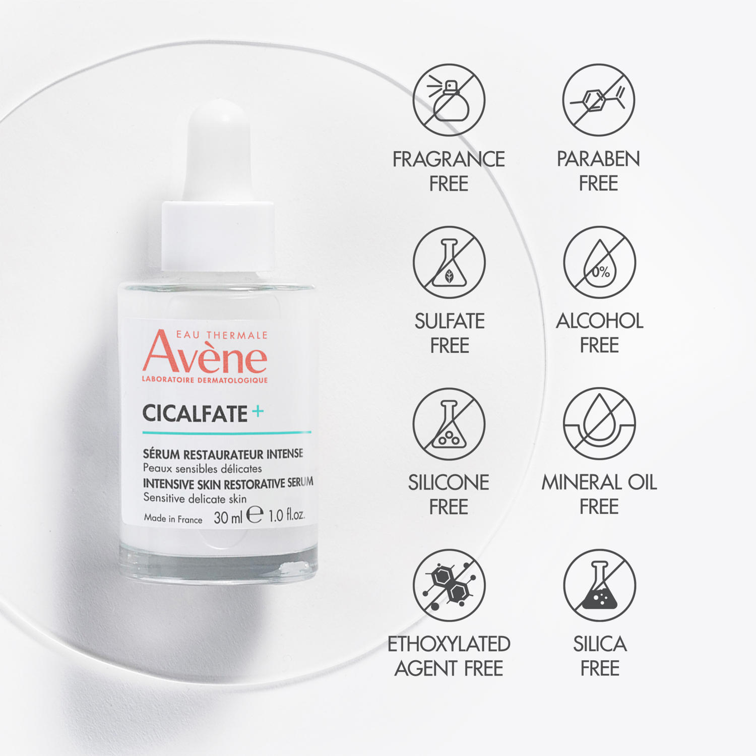 slide 6 of 7, Avene Cicalfate+ Intensive Skin Restorative Serum 1.0 fl.oz., 1 ct