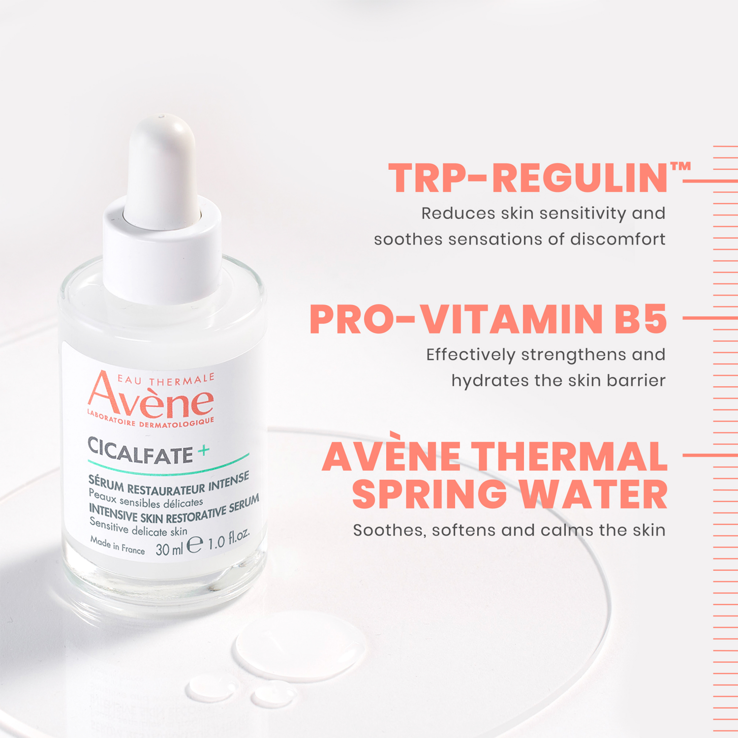 slide 7 of 7, Avene Cicalfate+ Intensive Skin Restorative Serum 1.0 fl.oz., 1 ct