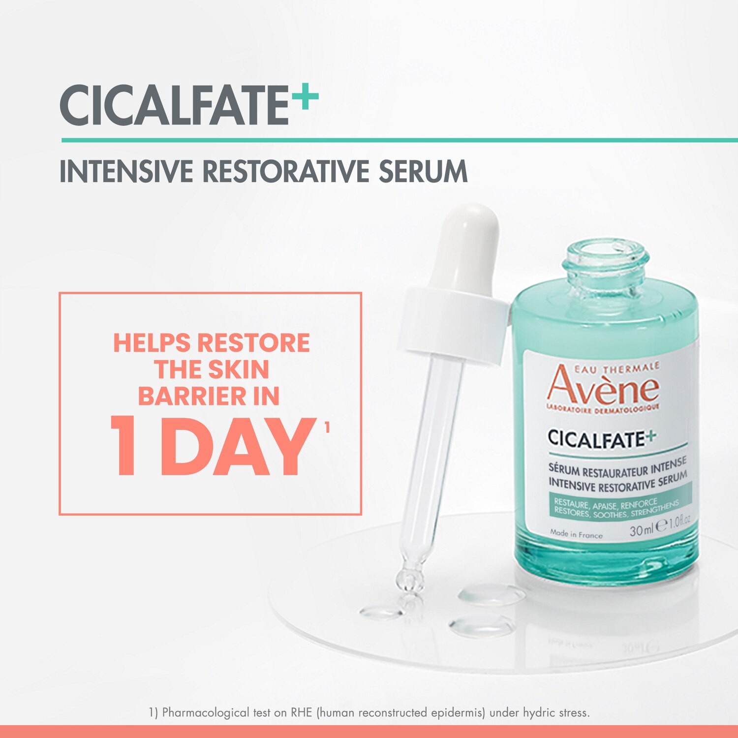 slide 2 of 6, Avène Intensive Skin Restorative Cicalfate + Serum 1.0 fl oz, 1 fl oz