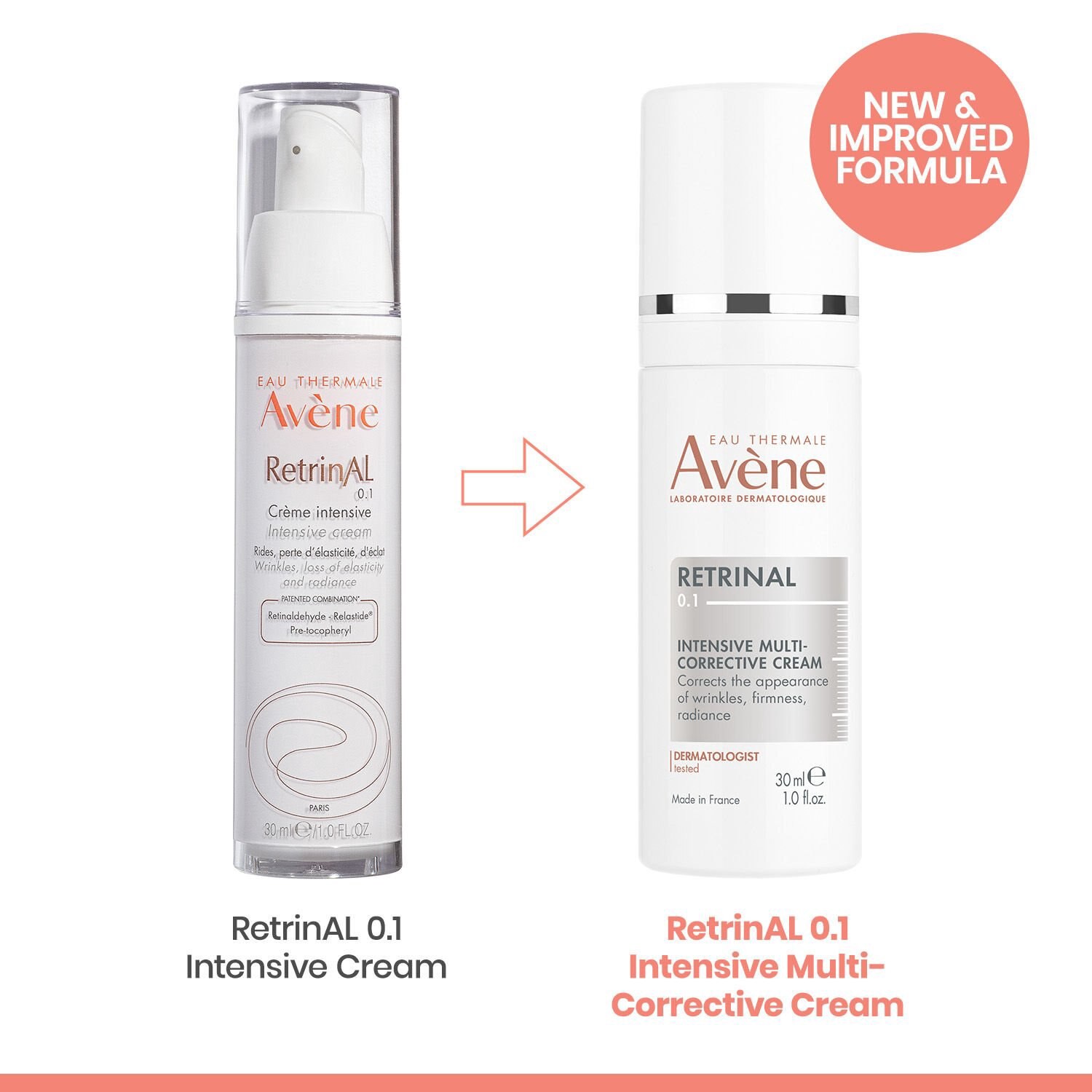slide 3 of 8, Avène Retrinal 0.1 Intensive Multi-Corrective Cream 1.0 fl oz, 1 oz