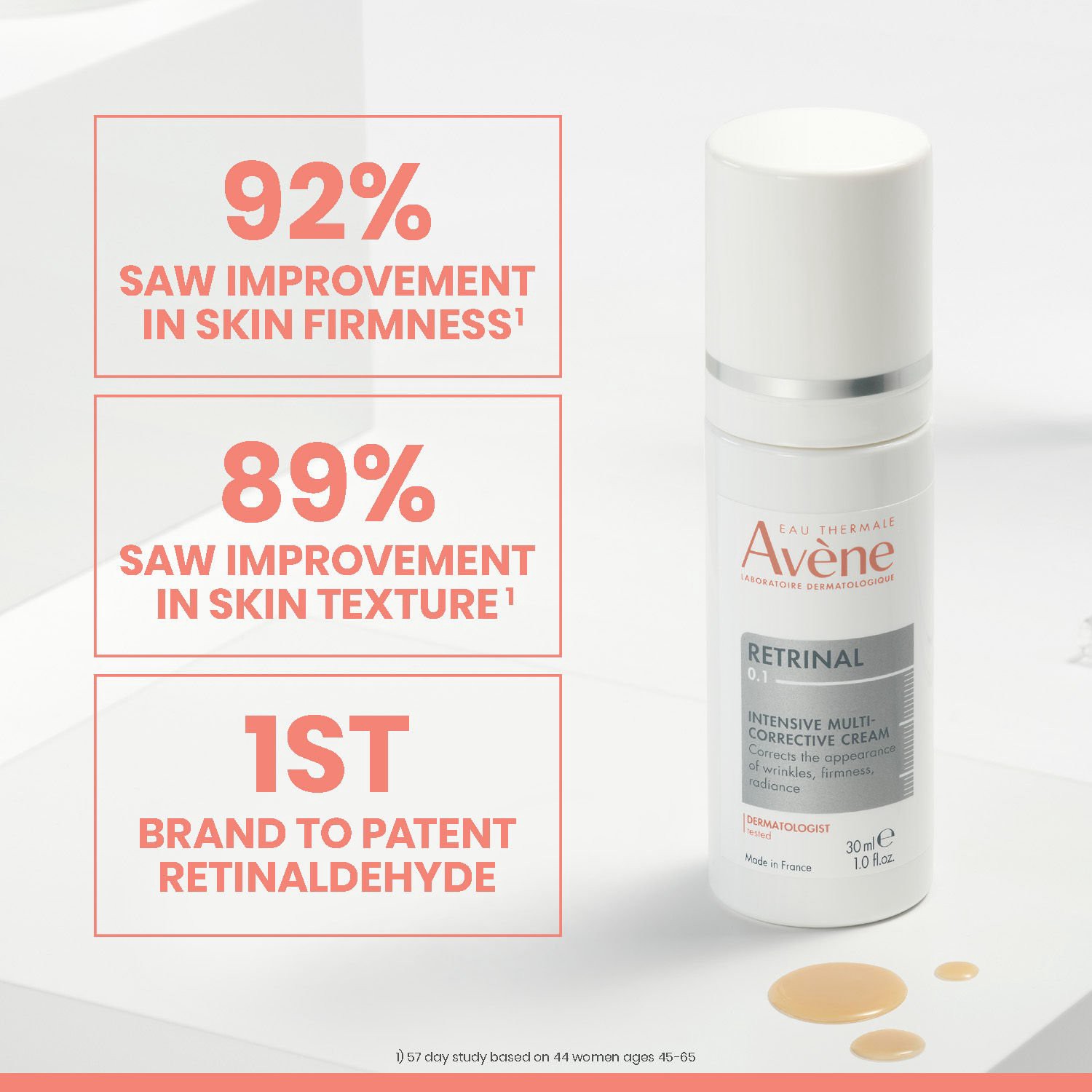 slide 6 of 8, Avène Retrinal 0.1 Intensive Multi-Corrective Cream 1.0 fl oz, 1 oz