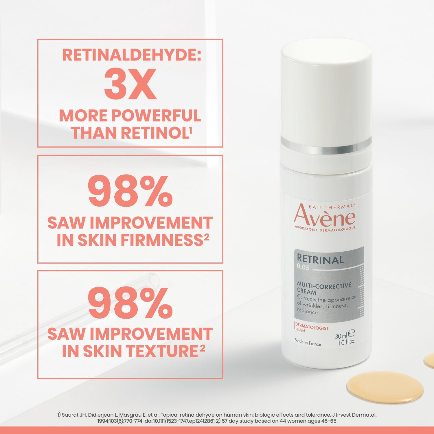 slide 10 of 11, Avène Retrinal 0.05 Multi-Corrective Cream 1.0 fl oz, 1 oz